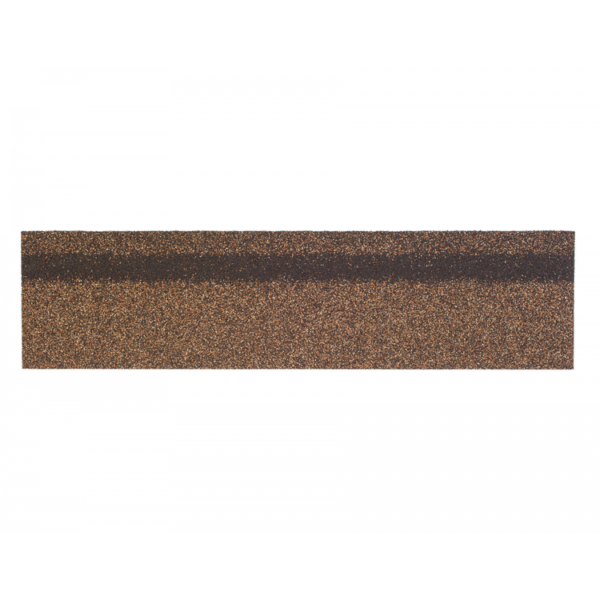 0 - Коньки-карнизы SHINGLAS Светло-коричневый 253х1003 мм (20 гонтов, 20 пог.м, 5 кв.м)