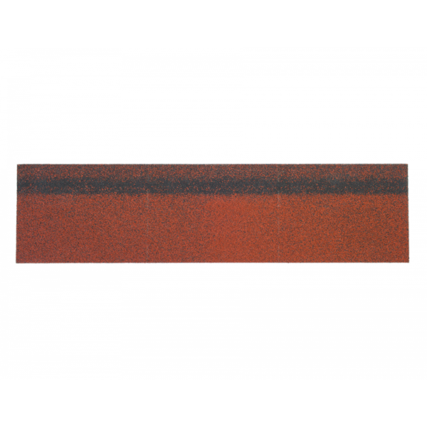 0 - Коньки-карнизы SHINGLAS Красный 253х1003 мм (20 гонтов, 20 пог.м, 5 кв.м)